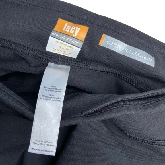 Lucy Powermax Lotus Collection Split Back Crops Sz XXS - Picture 5 of 7